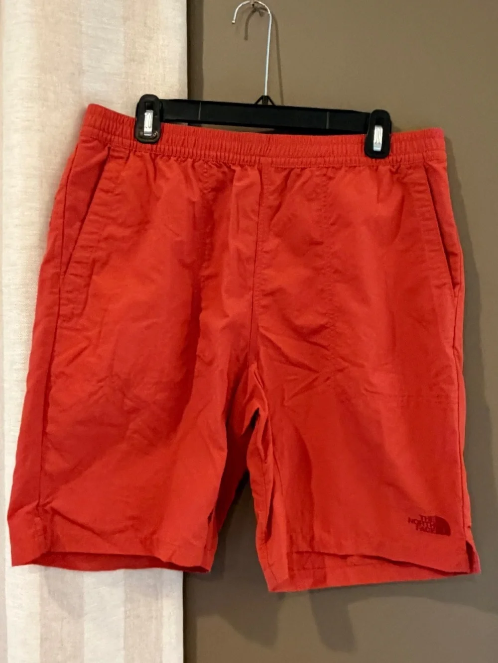The North Face Men's Orange Swimming Trunks, Size Medium